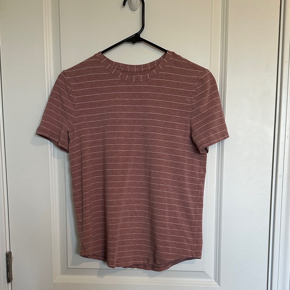 lululemon athletica Dusty Rose Striped Tee